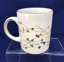 Snowfall Splendor Target Holiday 08 Coffee Cup Mug Ivory Gold Christmas  - $8.40