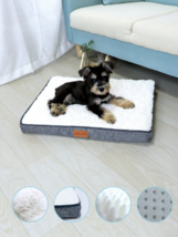 Orthopedic Memory Foam Dog Bed Pet Sleeping Cushion Sofa Removable Blanke Cover - £12.69 GBP+