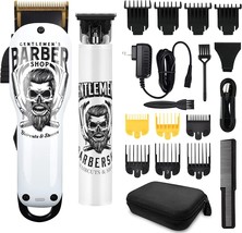 BESTBOMG Hair Clippers &amp; Trimmer T-Blade Cordless Hair Haircut Sets, Hair - £54.67 GBP