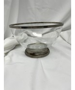 Vintage 10&quot; Godinger Silver Art Co Silverplate Glass Fruit Bowl - Revere... - $48.64 CAD