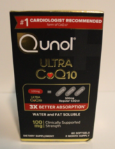 Qunol Ultra COQ10 100MG 60 Capsules EXP 06/2027 Brand New - £23.56 GBP