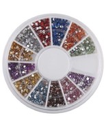1800 Round 12 Color Rhinestones 1.5 mm Nail Art Craft Project Decorate A... - £6.19 GBP