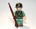 Us Gi Green Fatigues Soldier Ww2 Custom Minifigures - $8.81