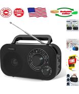 AM/FM Portable Radio: Battery or Plug-In, Ideal Gift for Seniors – Loud ... - $61.53 CAD