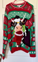 Celebrate Together Women&#39;s Winter Holiday Cow Sweater Size XXL - $25.10