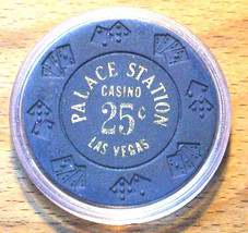 (1) 25 Cent Palace Station Casino Chip - Las Vegas, Nevada-76 to 150 Kno... - $14.95