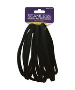Donna Brand Seamless PonyTail Holders Black Large 2 Packs 16 Ponytails - $19.23 CAD