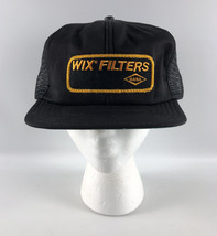 Wix Filters Snapback Baseball Trucker Hat Mesh Black Patch Vintage Made USA - £19.78 GBP