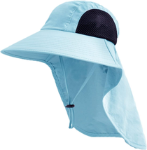 Sun Hat for Men Women with Neck Flap,Upf 50+ UV Protective Hiking Fishin... - $14.42