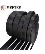 5M 10-100mm Black Nylon Webbing Tape Backpack Strap Pet Collar Safety Be... - €6,11 EUR+