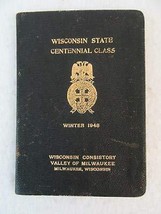 Wisconsin State Centennial Class 1948 Consistory Valley Of Milwaukee Masons [Har - £154.77 GBP