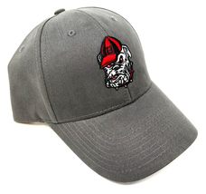 MVP UGA Georgia Bulldogs Mascot Logo Dark Grey Curved Bill Adjustable Cap - £23.02 GBP