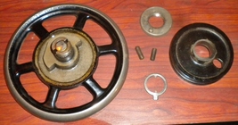 Kelsworth Hand Wheel 6 Spoke, Belt Pulley Complete Working Unit - $10.00