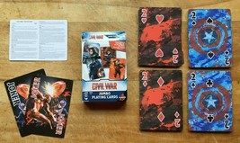 MARVEL - AVENGERS - Captain America Civil War Jumbo Playing Cards - $7.25