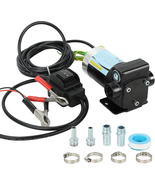 Gasoline Oil Fuel Transfer Pump with Connection Cables, Upgraded Reversi... - £115.12 GBP