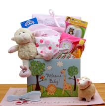 Welcome New Baby Gift Box - Pink | Baby Bath Set, Baby Girl Gifts, New B... - £56.75 GBP