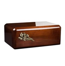 Wooden Urn for Adult Cremains Unique Memorial Funeral urn for Human Ashes (Calla - £138.91 GBP