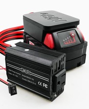 150W Portable Power Supply Inverter Fit For Milwaukee M18 18V Battery, D... - $685.83 MXN