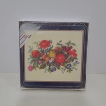 Vintage Pimpernel X 6 coasters Boxed Meissen Fruit And Flowers  NEW - $37.95