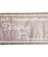 1971 Ford Torino &amp; Ranchero Operating Features Fold-Out Manual Vintage F12 - $19.99