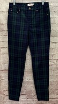 Vineyard Vines Pants Womens Skinny Ankle Zipper Twill Black Watch Plaid ... - $79.00