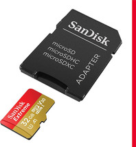 SanDisk 32GB Extrem Micro SDHC UHS-I Speicherkarte W/Adapter - £7.92 GBP