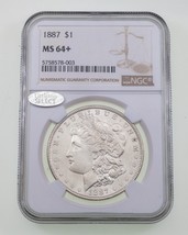 1887 Silber Morgan Dollar Ausgewählten Von NGC As MS64+ - $155.91