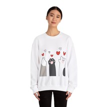 cat paws up animal lovers gift Unisex Heavy Blend™ Crewneck Sweatshirt - $27.70+