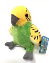Fiesta Toys - Parakeet Yellow and Green Stuffed Animal Plush 6” New - £14.33 GBP