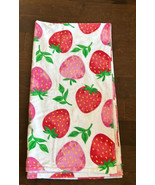 Deborah Connolly Designs Beach Towel Strawberry Print cotton Blend 36”x68&quot; - £27.18 GBP
