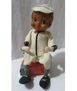 Vtg TKR Fancy Doll Posable Baseball sitter player Japan - $20.00