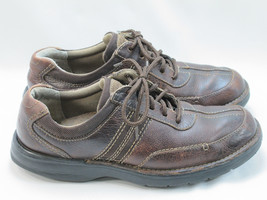 Clarks Brown Leather Oxford Shoes Men’s Size 9.5 M US Excellent Plus Con... - $39.48