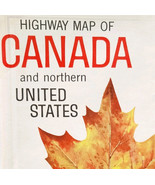 1961 Map Canada Official Highway 2 Sided Vintage Northern United States ... - $29.99