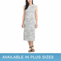 Hilary Radley Womens Midi Dress Size:XX-Large Color:Gray Camo - £29.38 GBP