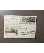 Vintage Old Postcard Stamp Switzerland To Palestine 1947 - $12.93 CAD