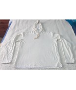 Vince Men’s 100% Cotton Casual Hooded Long Sleeve Ivory Pull Over Shirt ... - $54.08 CAD