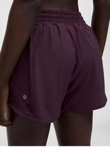 LULULEMON Hotty Hot High Rise Short 4” Black Plum Sz 2 NWT USPS SHIP - $89.95