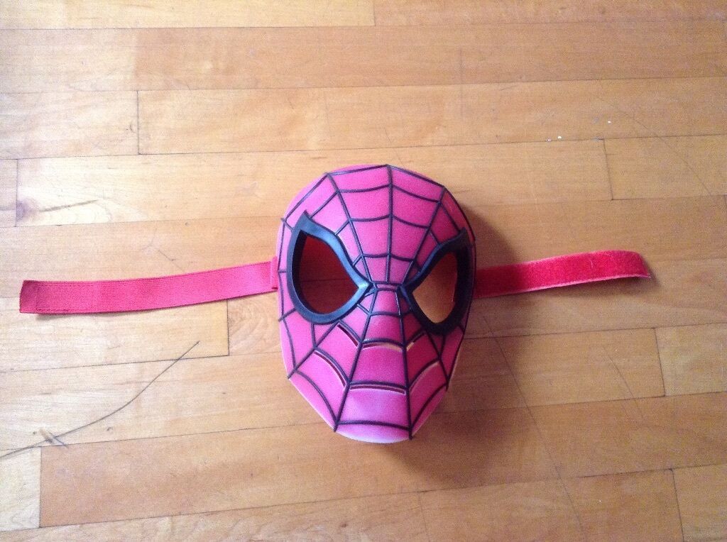 Spider-Man Mask 11x10 Red and Black by Hasbro Item image 2