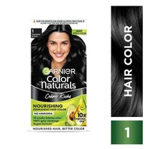 Garnier Naturals Shine Hair Colour Creme Shade: 1 Natural Black 70ml + 60g  1 pc - £10.63 GBP