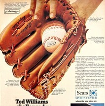 Ted Williams Sears Signature Baseball Glove 1970 Advertisement Boys Life HM1B - £15.75 GBP