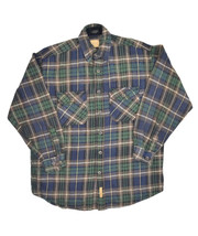 CE Schmidt Workwear Flannel Shirt Mens L Plaid Heavyweight Cotton Long S... - $22.15