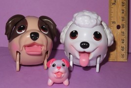 Chubby Puppies Puppy Spin Master Shih Tzu Brown Poodle Pink Baby Lot Dog Mom - £15.98 GBP