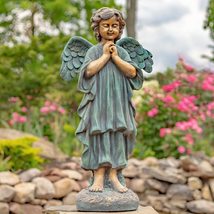 Zaer Ltd. 39&quot; Tall Magnesium Angel Statue Figurines for Outdoor and Indo... - £322.43 GBP+