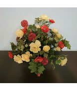 Artificial Floral Arrangement In Napco Decorative Ceramic Pot Home Decor - £97.30 GBP