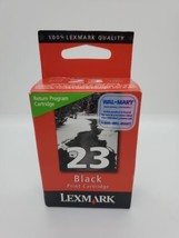 Lexmark 23 OEM/Genuine Black Ink Cartridge Sealed Manufactured 2008 - $9.90