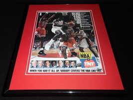 Clyde Drexler Scottie Pippen 1993 NBA on TNT Framed 11x14 ORIGINAL Advertisement - £27.18 GBP