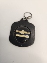 Vintage THUNDERBIRD Ford Key Ring Key Chain Gold on Black Made in USA - $16.79