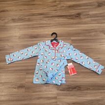 Hello Kitty Sanrio Girls Flannel Pajama Set Notch Collar Blue Size XS 4/... - $18.80