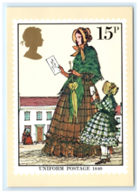 1979 Sir Rowland Hill Uniform Postage Stamp Design Eric Stemp Postcard - $7.00