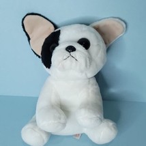 Ty Classic Pug Dog Plush Realistic Stuffed Animal Black White 10&quot; Soft   - £15.45 GBP